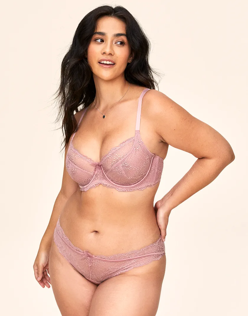 Hannalee Medium Purple 2 Unlined bra bundle Model 5
