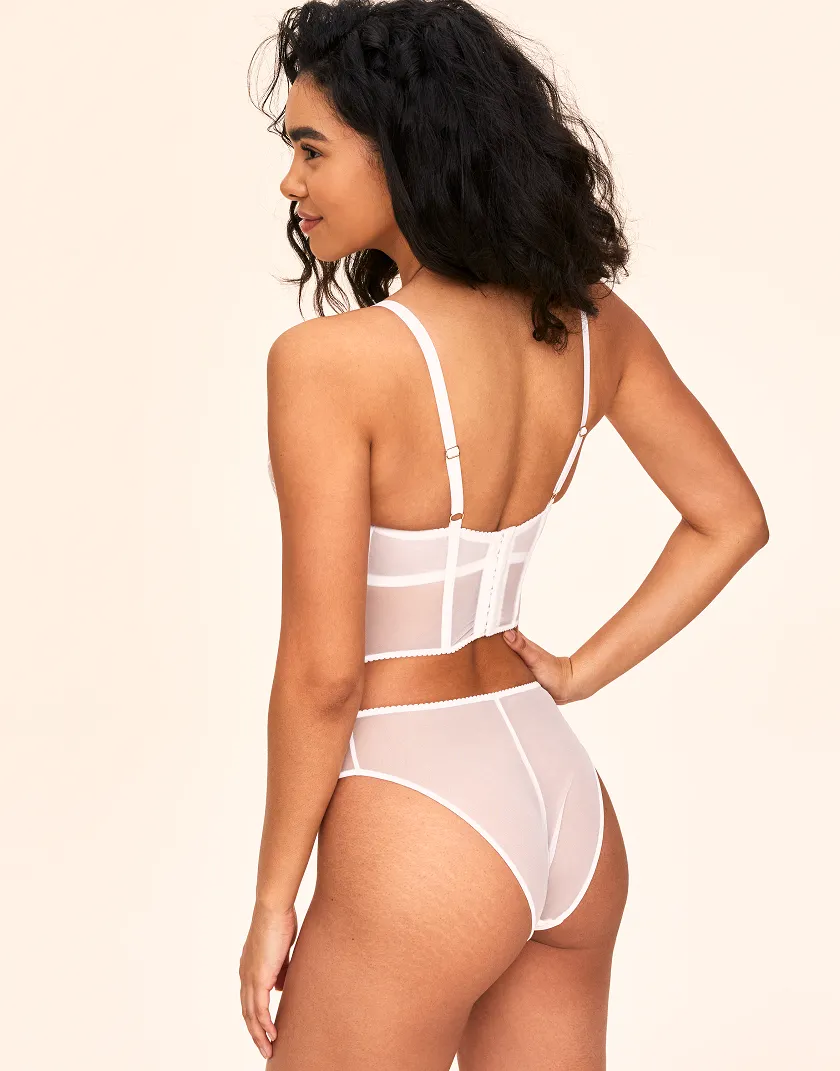 Avara White 2 Unlined corset bundle Model 3