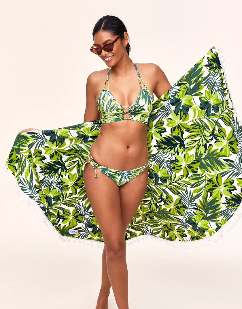 Tatiana Tropical Green 6 Lightly Lined swimwear bundle Model 2