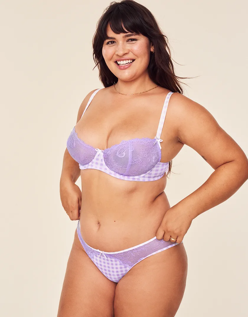 Caen Medium Purple 2 Unlined bra bundle Model 5
