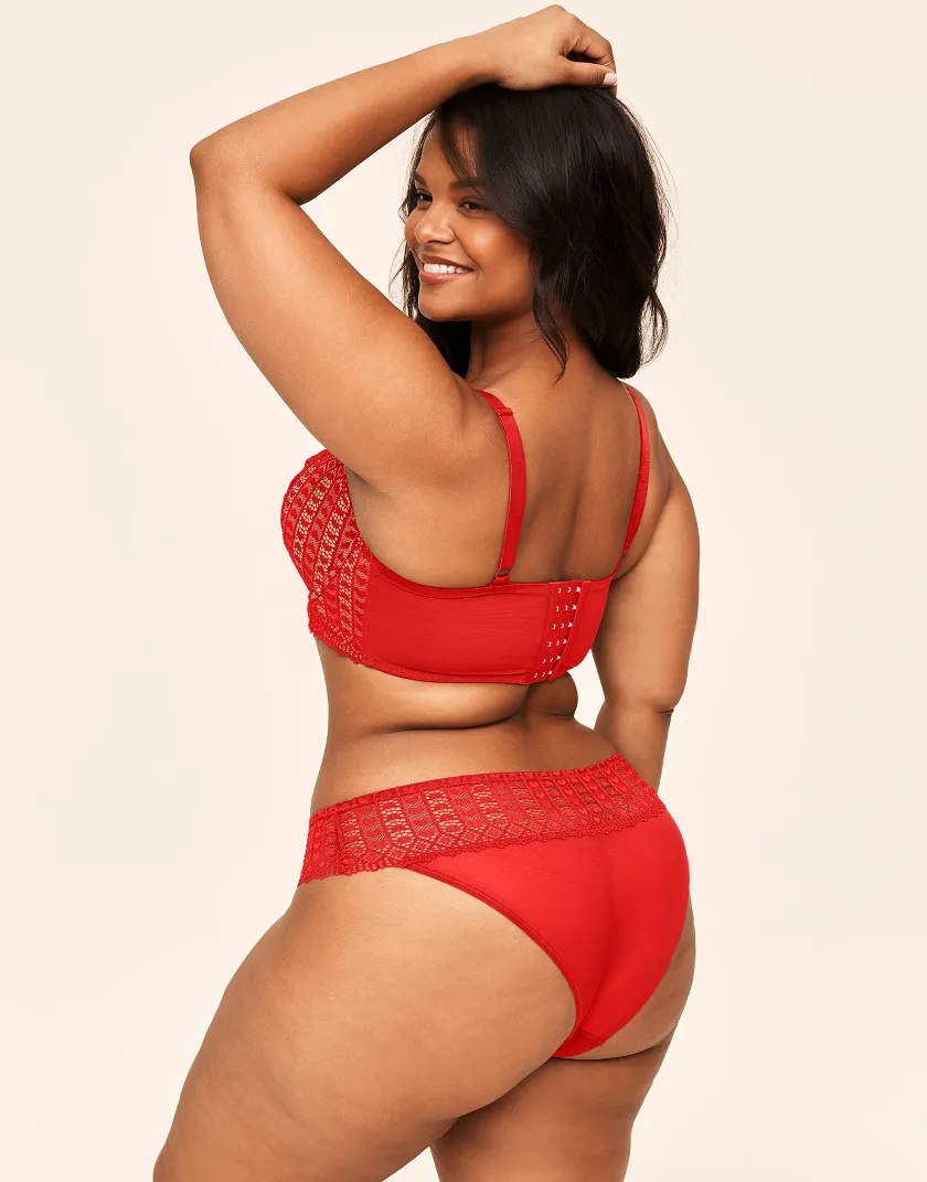 Nymphadora Dark Red 2 Contour bra bundle Model 9