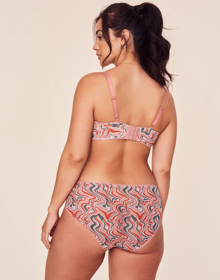 Malina Tie Dye Pink 2 Unlined bra bundle Model 5