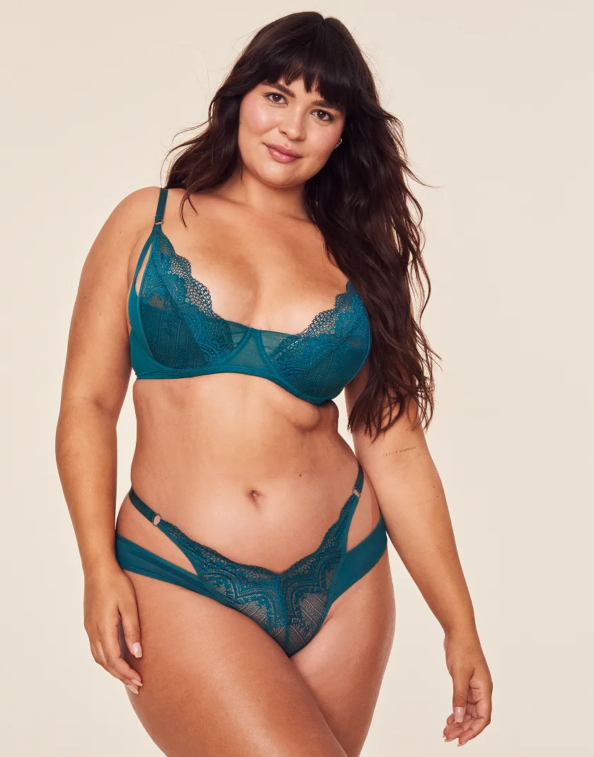 Kaia Dark Blue 4 Unlined bra bundle Model 7