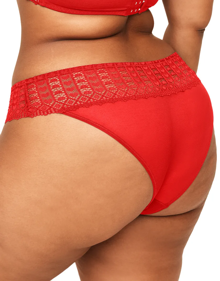 Nymphadora Bikini Dark Red panty bundle Model 1