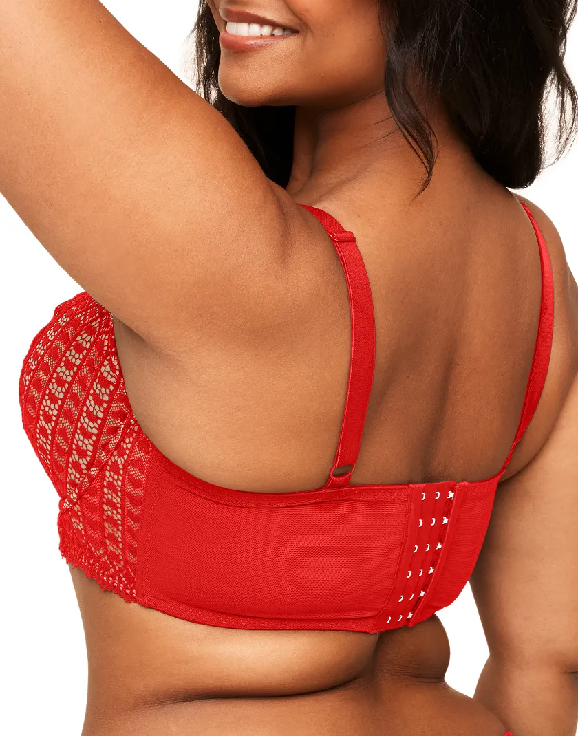 Nymphadora Dark Red 2 Contour bra bundle Model 4