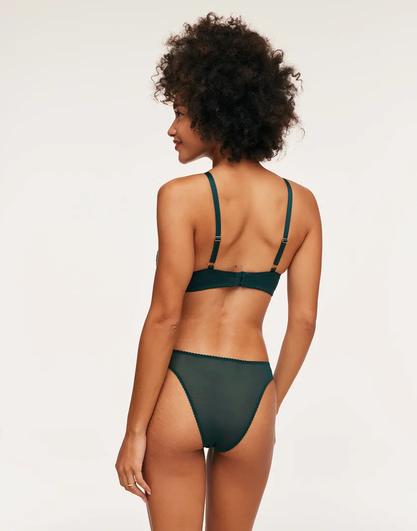 Luiza Dark Green 2 Push Up bra bundle Model 3