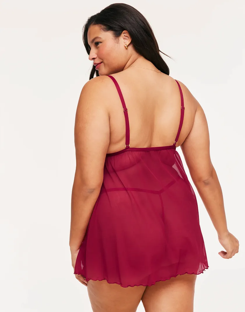 Amorata B2 Heart Red Plus Unlined lingerie bundle Model 4