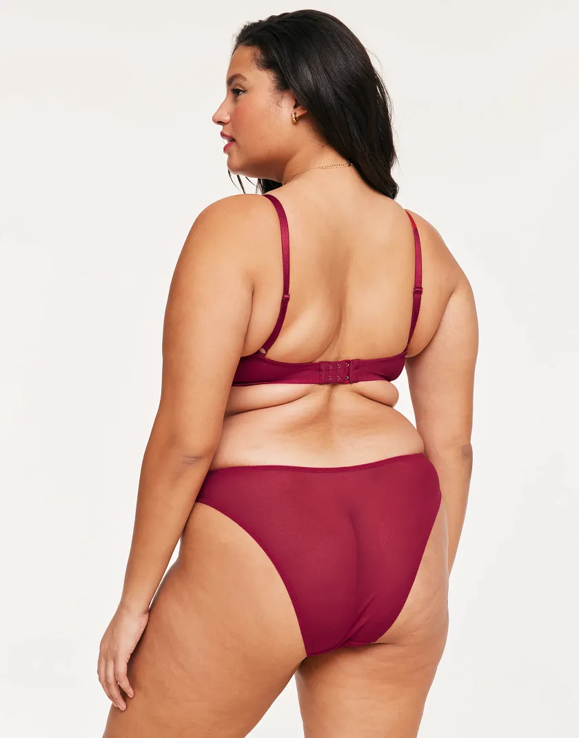 Rubie Dark Red 2 Push Up bra bundle Model 6
