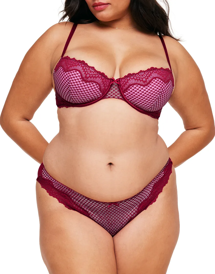 Rubie Dark Red 2 Push Up bra bundle Model 4
