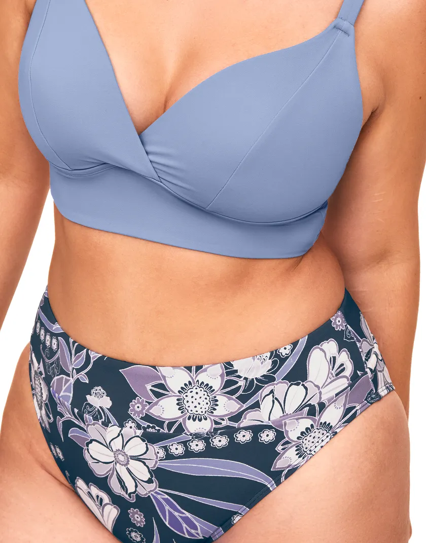 Nina Floral Blue swimwear bundle Model 3