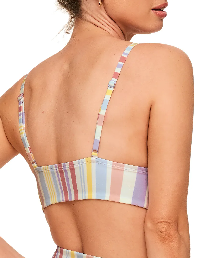 Nina Stripe White 2 Contour swimwear bundle Model 2