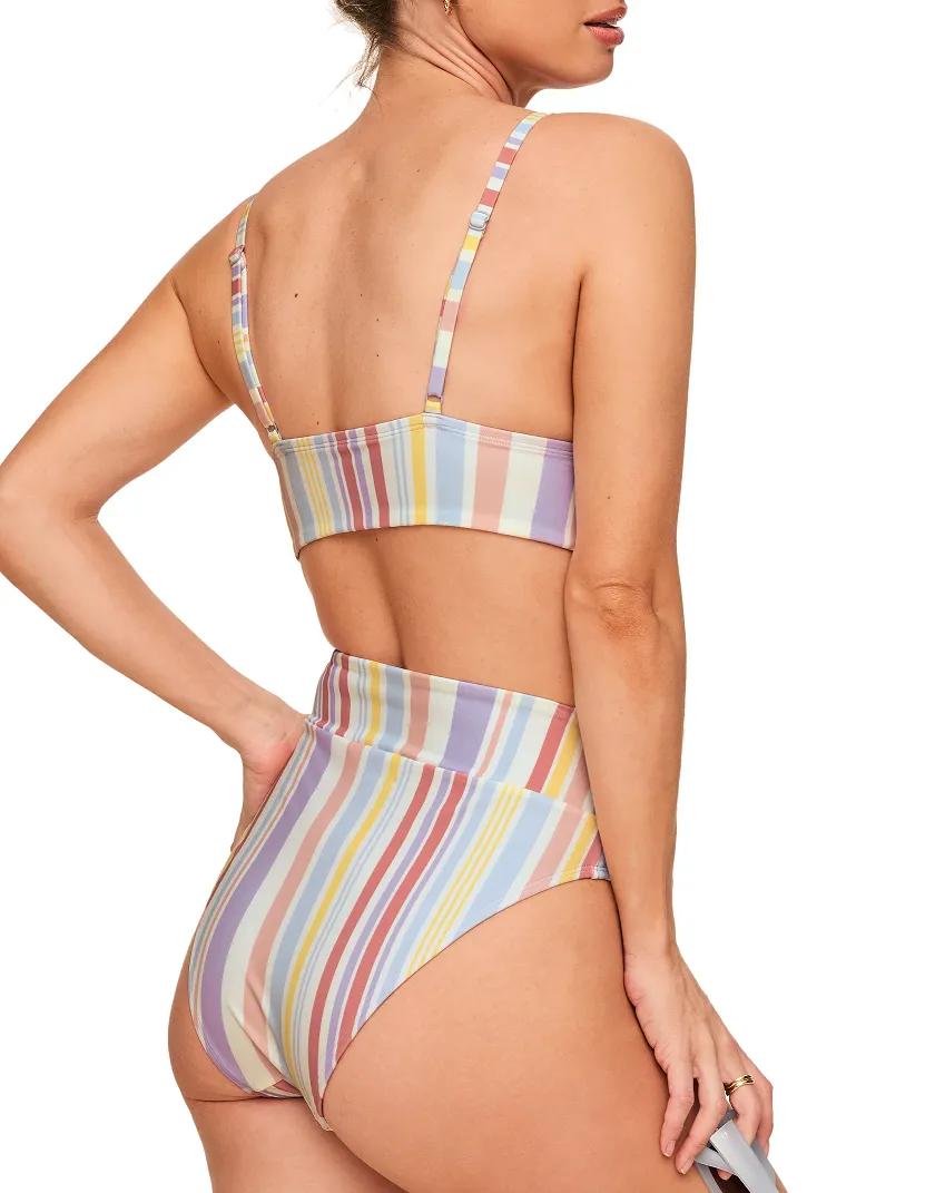 Nina Stripe White swimwear bundle Model 3