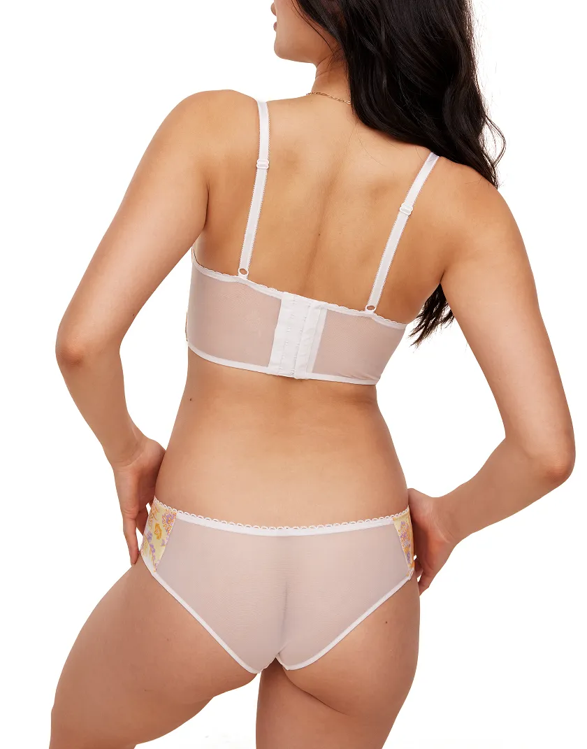 Lisette Paisley Orange 2 Lightly Lined bra bundle Model 4