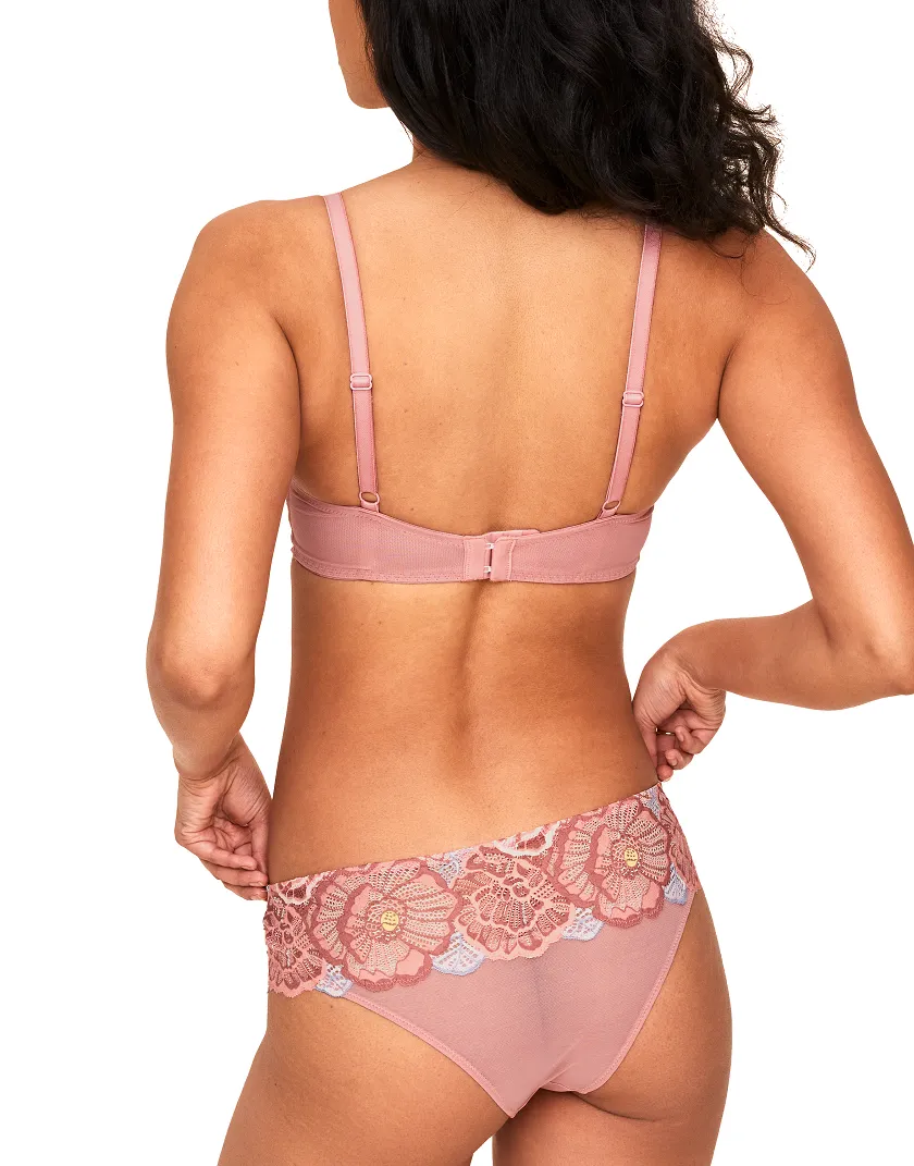 Colete Floral Brown 2 Contour bra bundle Model 4
