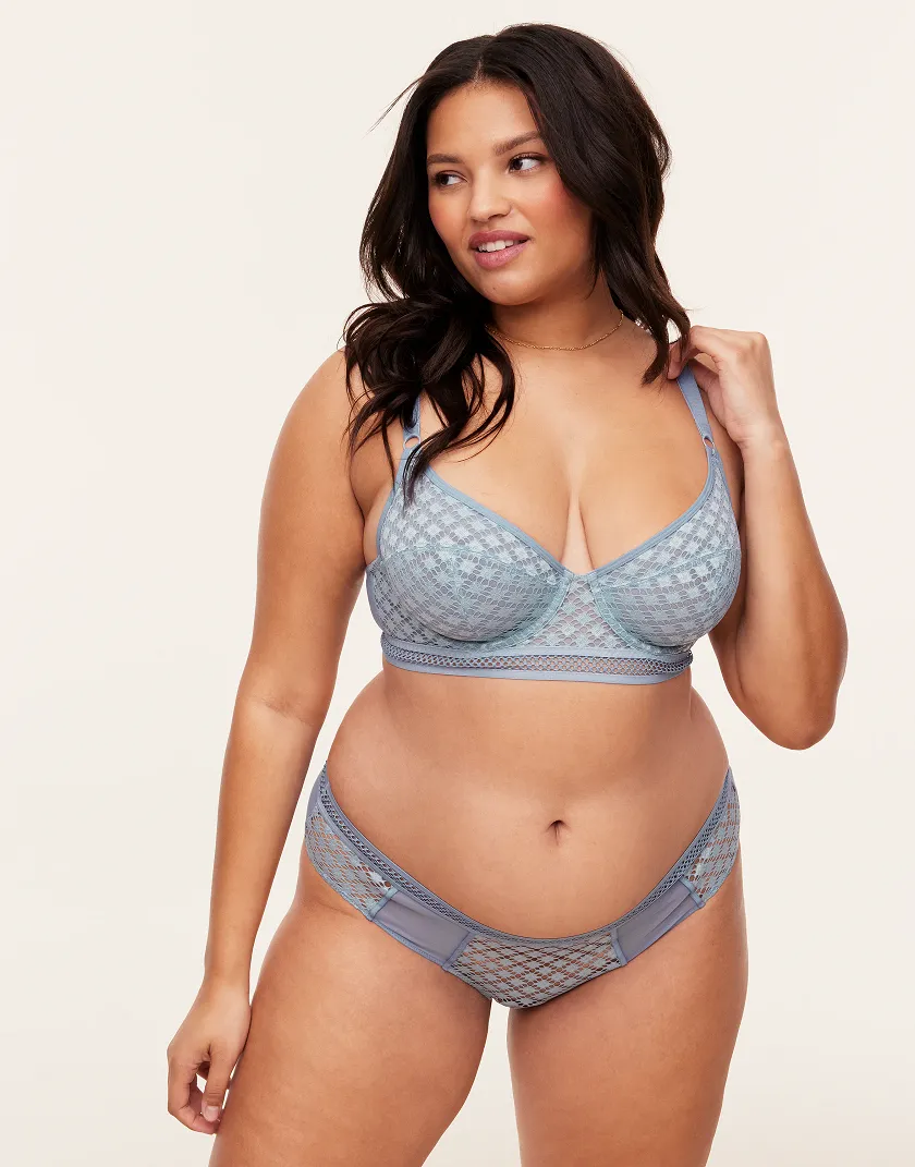 Tatum Medium Blue 2 Unlined bra bundle Model 7
