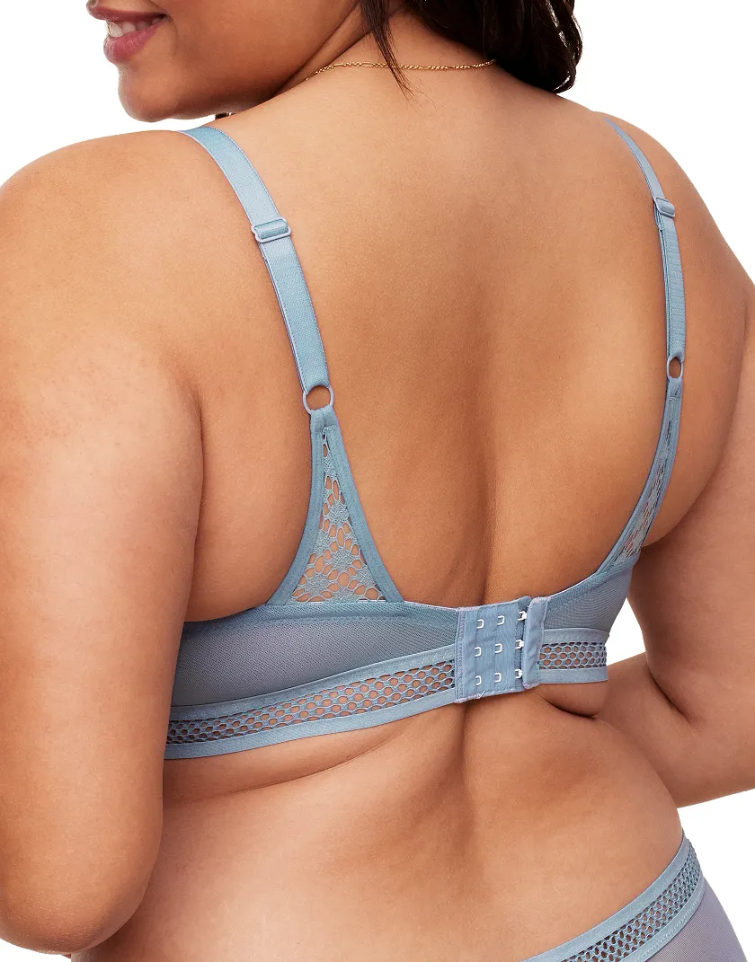 Tatum Medium Blue 2 Unlined bra bundle Model 4
