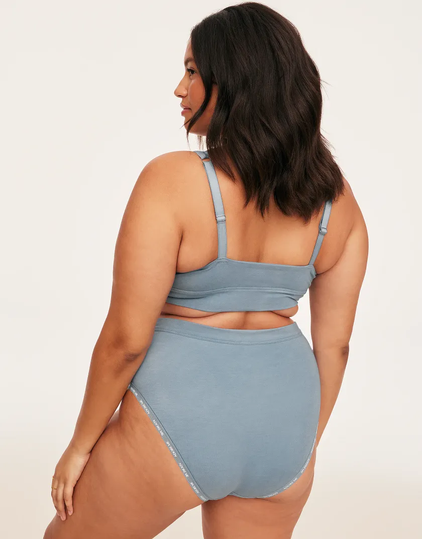 Maddey Medium Blue 2 Unlined bra bundle Model 6