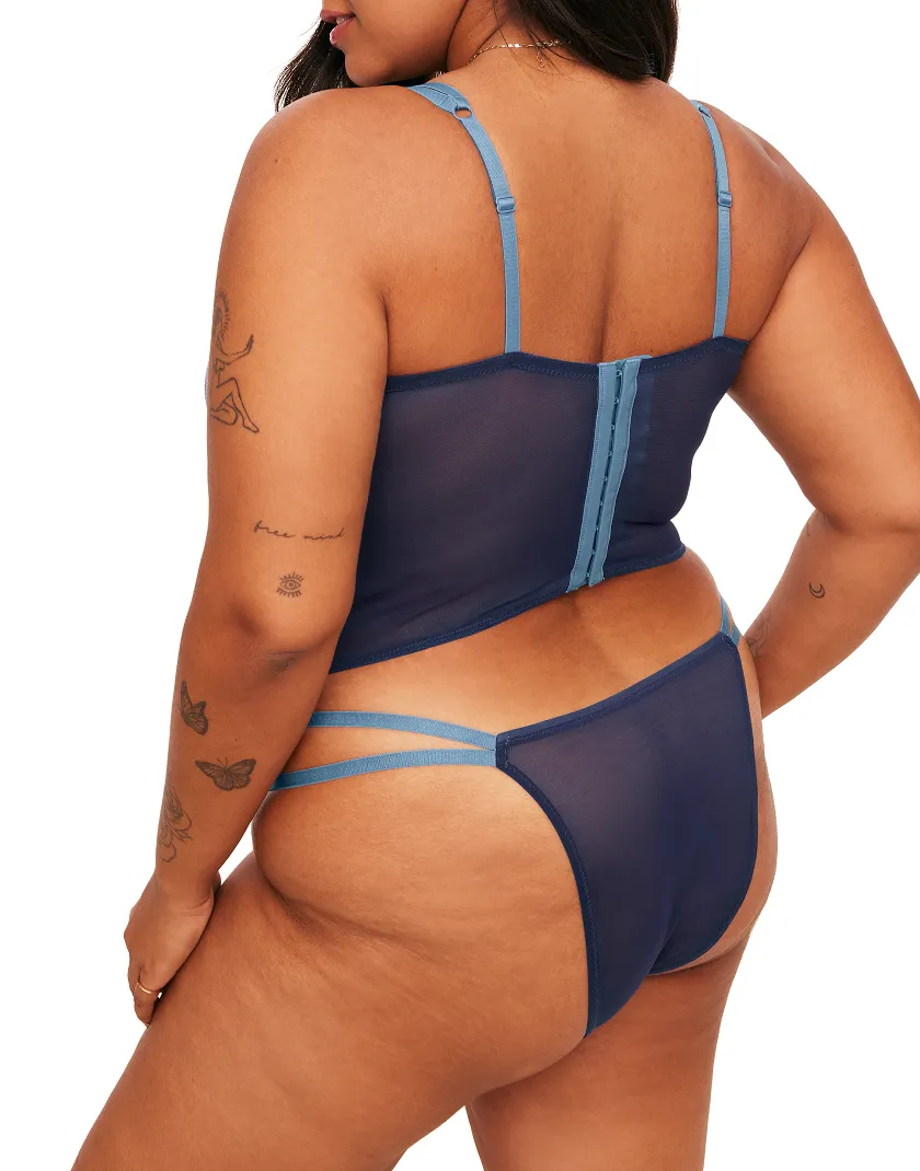 Liv Dark Blue 2 Unlined corset bundle Model 8