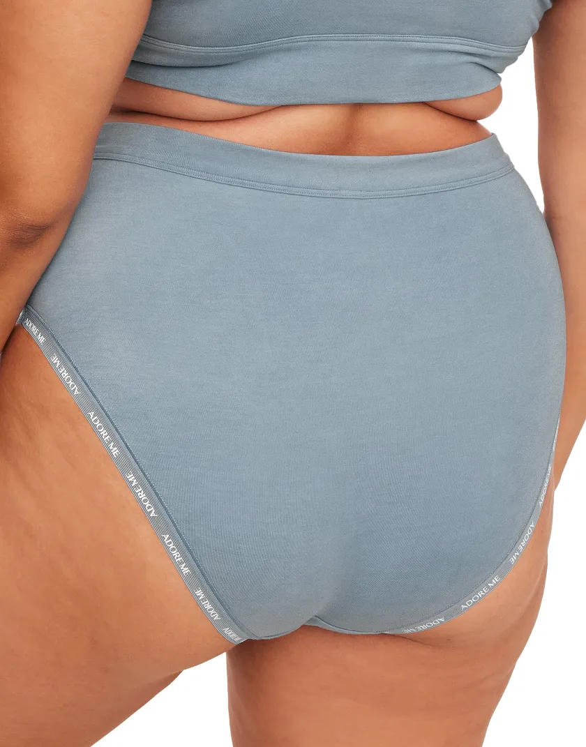Maddey High Waisted Medium Blue panty bundle Model 1