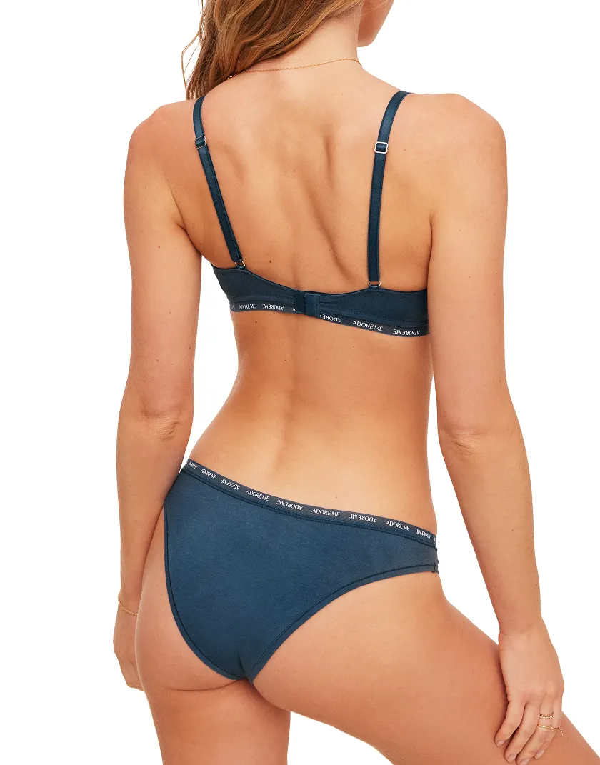 Noraeen Dark Blue 2 Unlined bra bundle Model 6