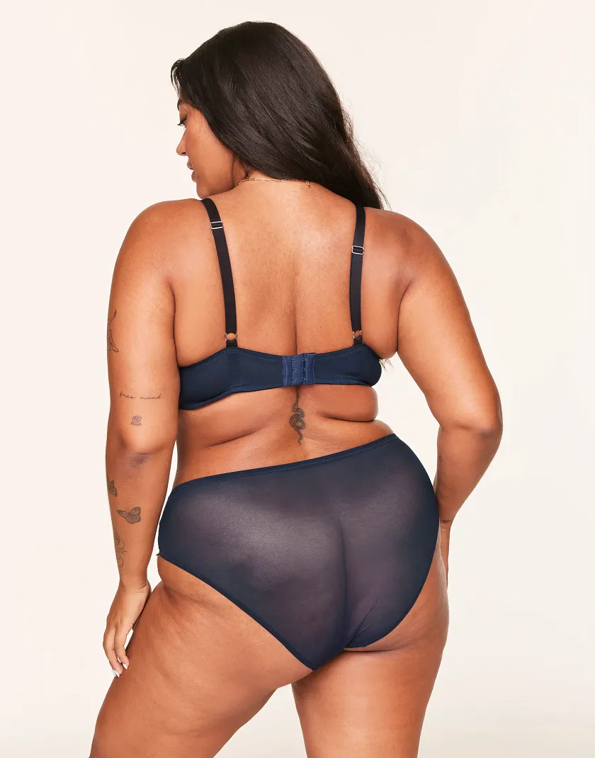 Bettie Dark Blue 2 Contour bra bundle Model 4