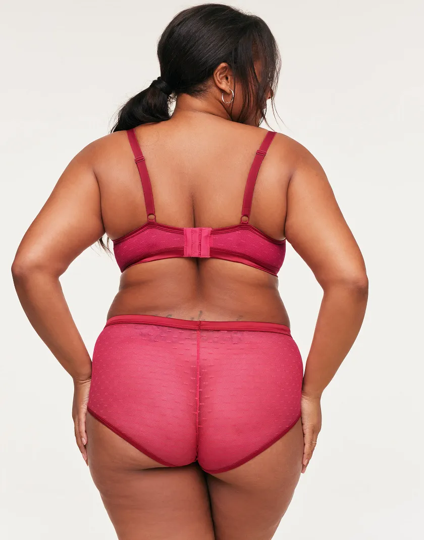 Lark Dark Red 2 Unlined bra bundle Model 4