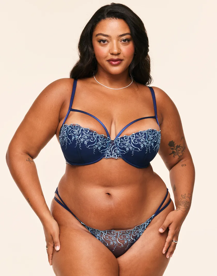 Erica Thong Dark Blue panty bundle Model 4
