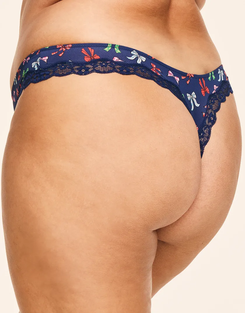 Nare Thong Novelty Blue 4 panty bundle Model 1