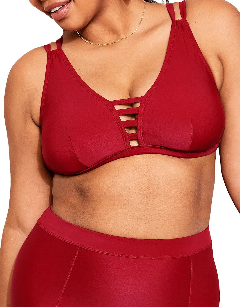 Elina Dark Red 2 Contour swimwear bundle Model 3