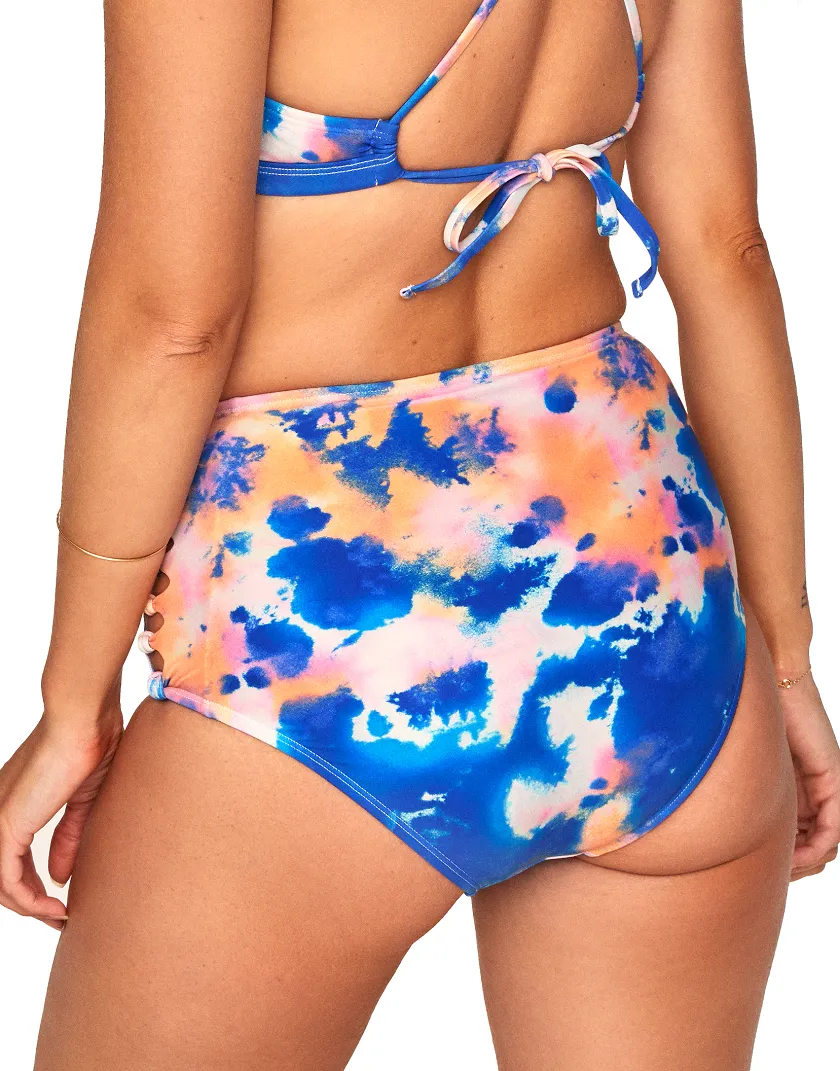 Averie Tie Dye Blue swimwear bundle Model 3