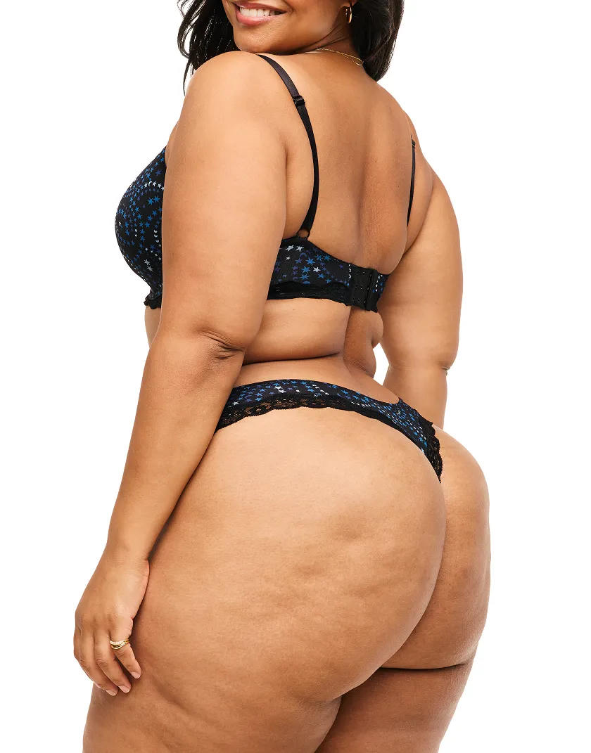 Nare Thong Novelty Black 4 panty bundle Model 2