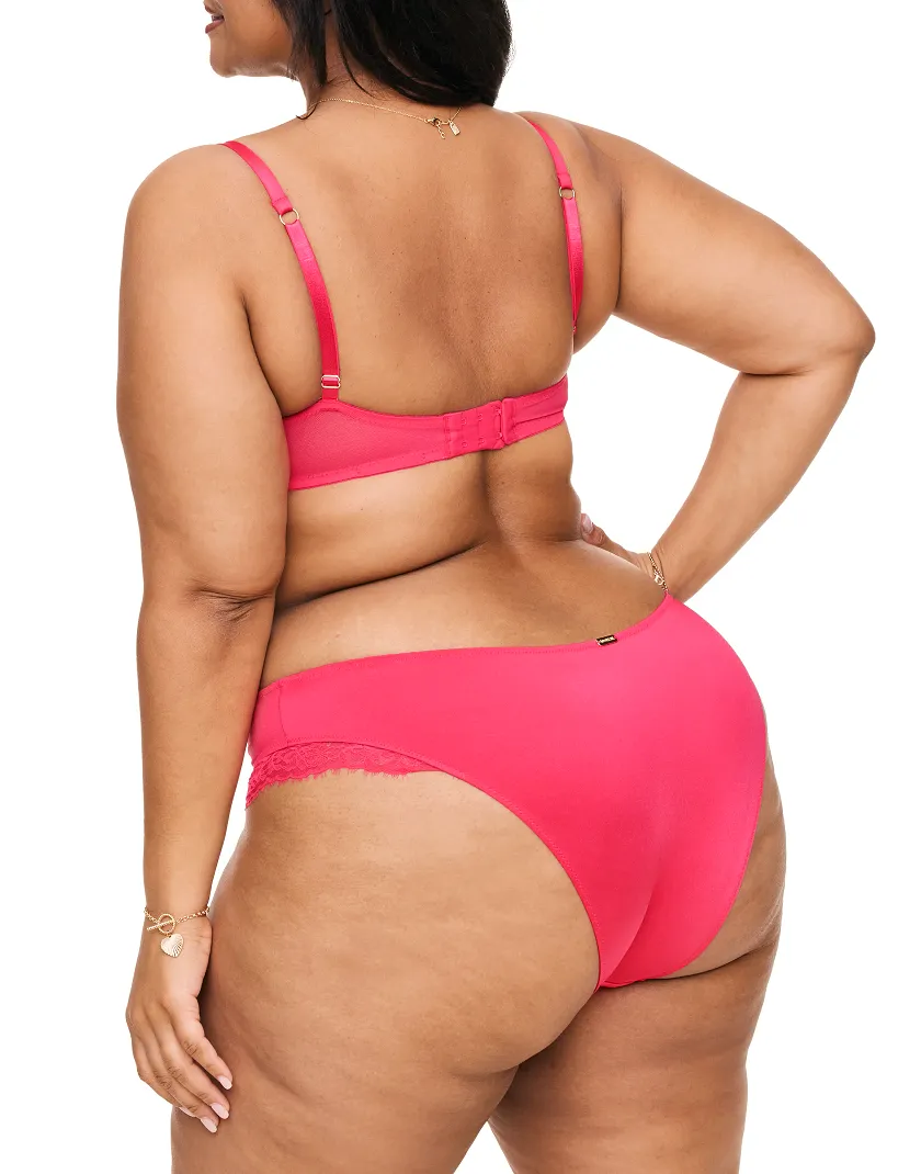 Leigha Dark Pink 2 Contour bra bundle Model 8