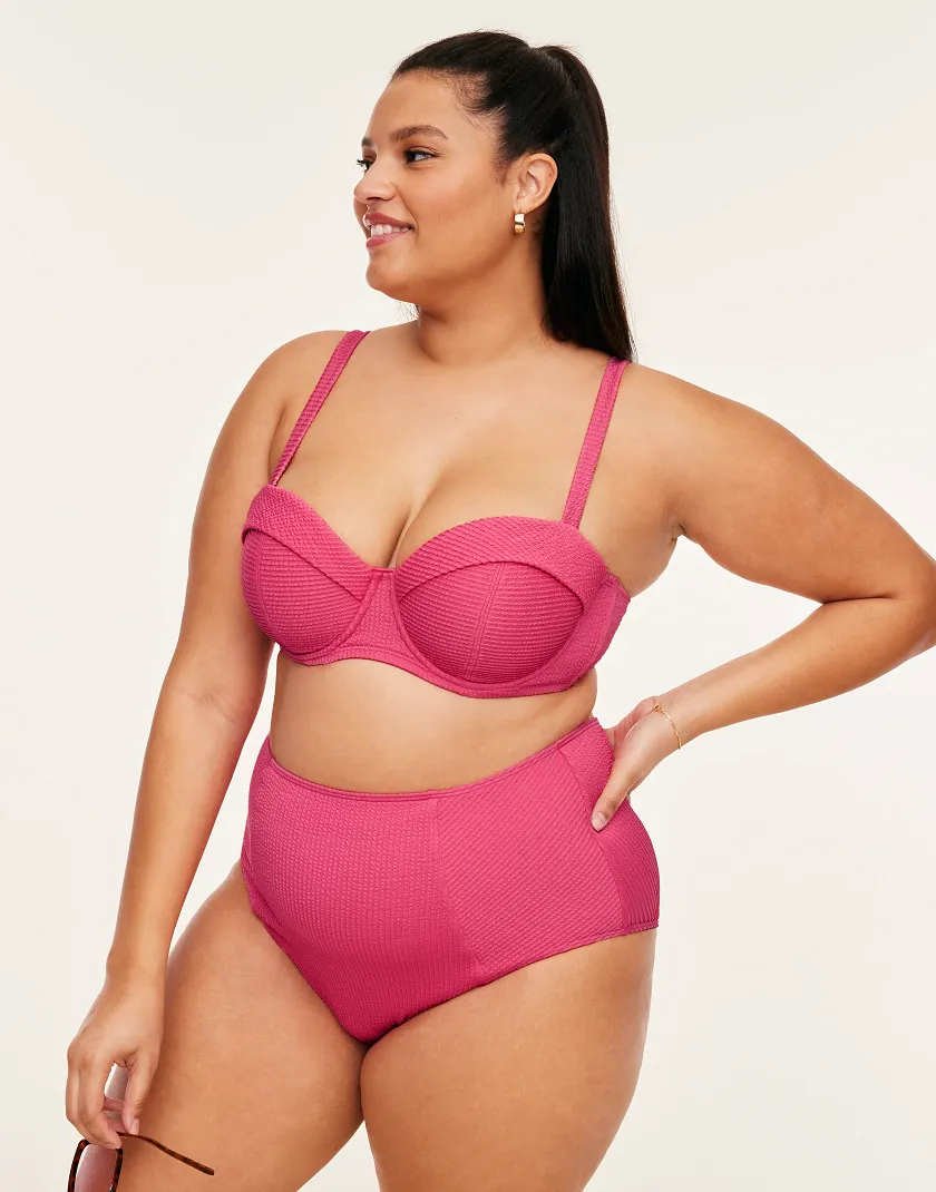 Rachelle Dark Pink 2 Contour swimwear bundle Model 6