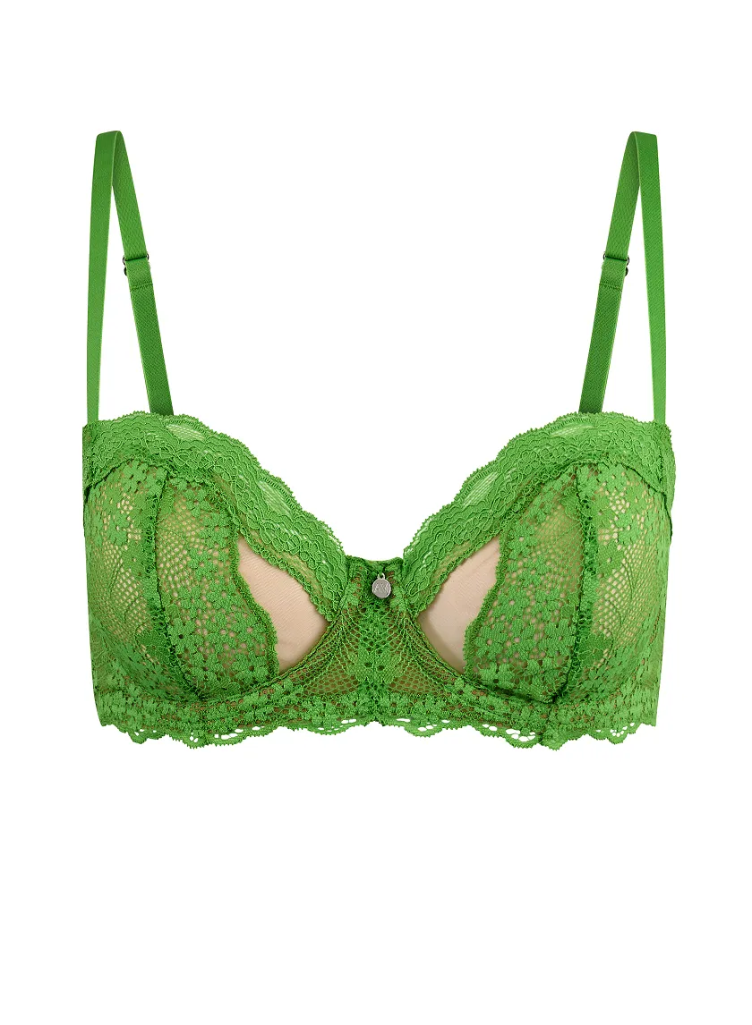 Melrose Medium Green 2 Unlined bra bundle Still 3