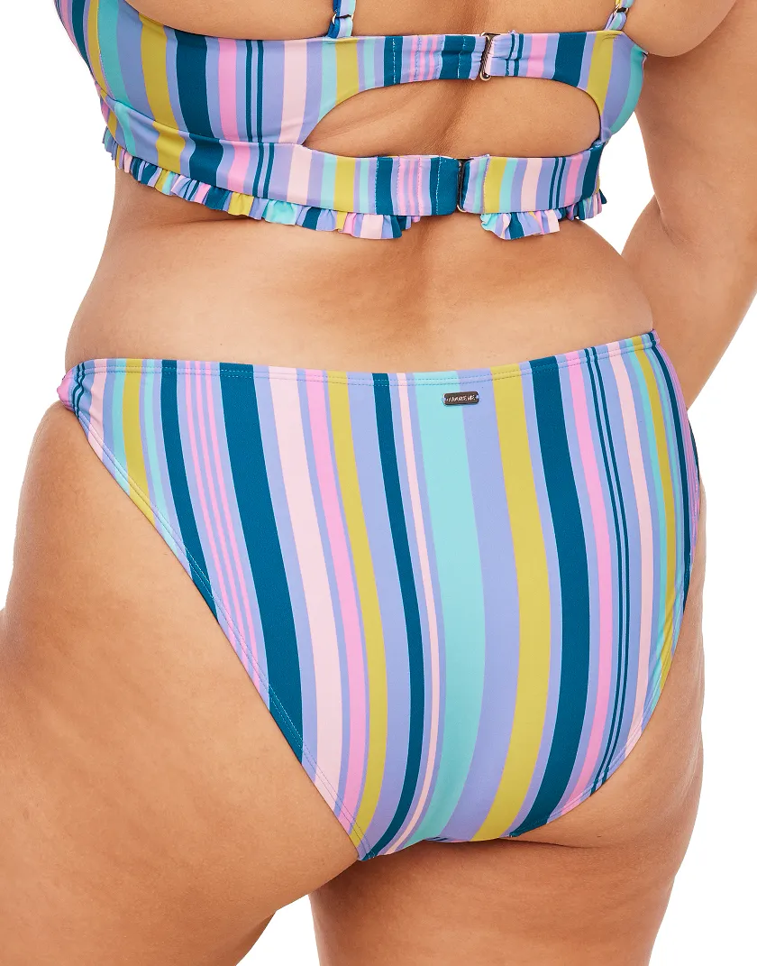 Rainey Stripe Blue 2 Lined swimwear bundle Model 3