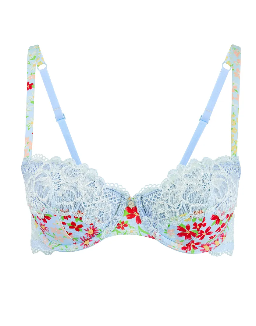 Mathilda Ditsy Blue 2 Lightly Lined bra bundle Still 3