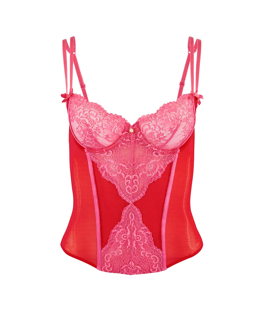 Liv Dark Pink 2 Unlined corset bundle Still 4