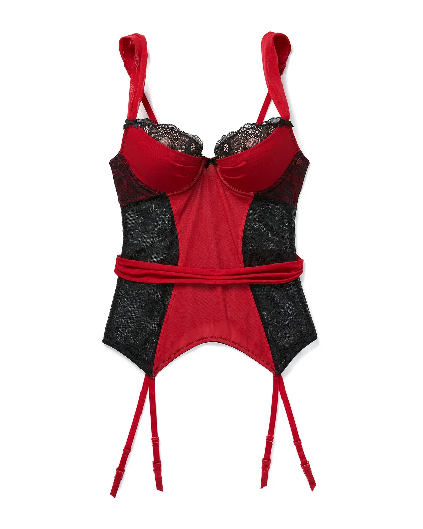 Corina Dark Red 2 Push Up corset bundle Still 1