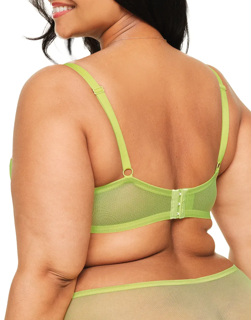 Daphne Floral Green 5 Lightly Lined bra bundle Model 3