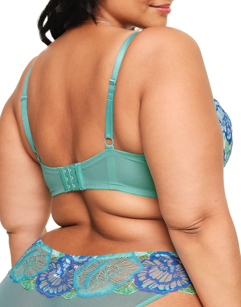 Colete Floral Blue 2 Lightly Lined bra bundle Model 8