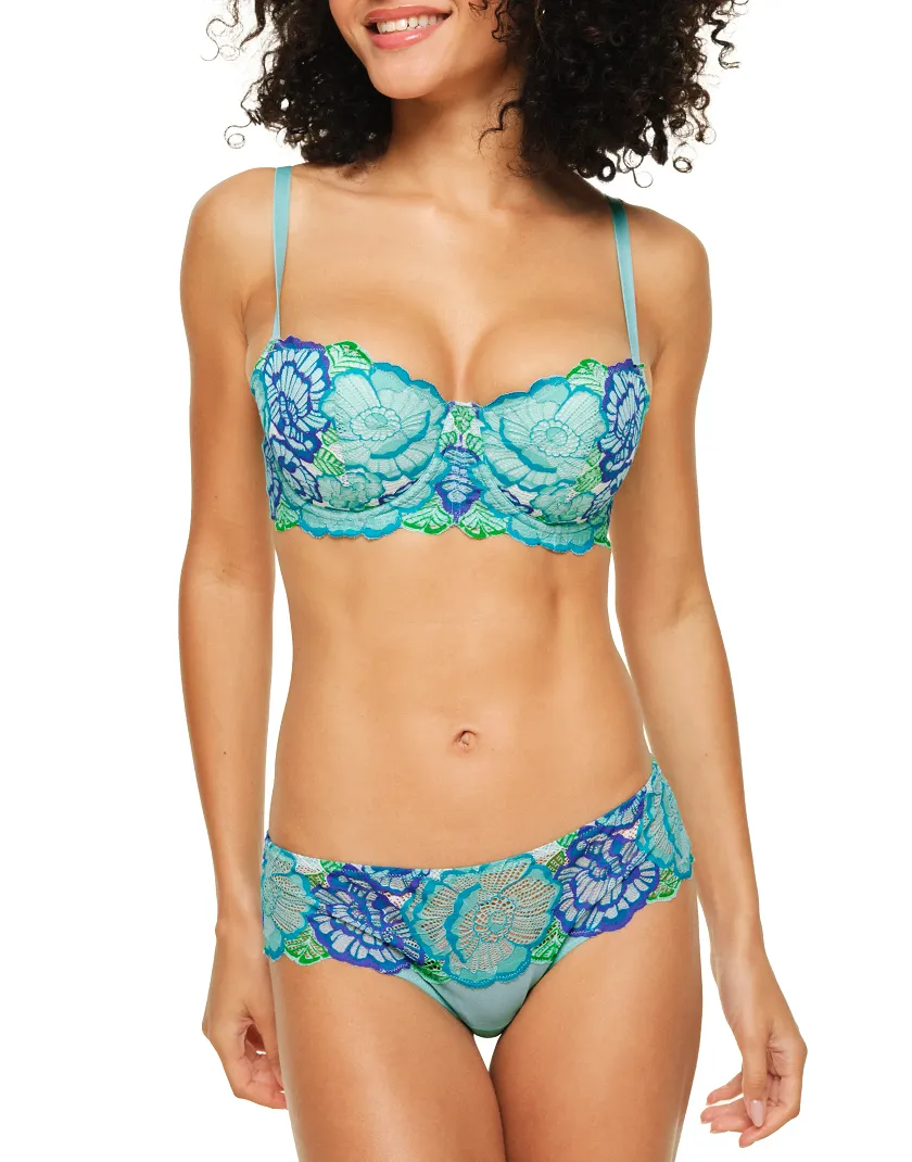 Colete Floral Blue 2 Lightly Lined bra bundle Model 5