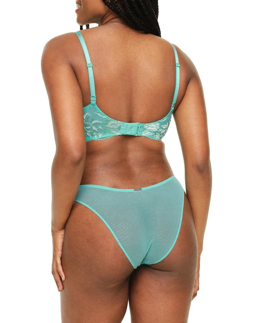 Missy Medium Green 2 Unlined bra bundle Model 6