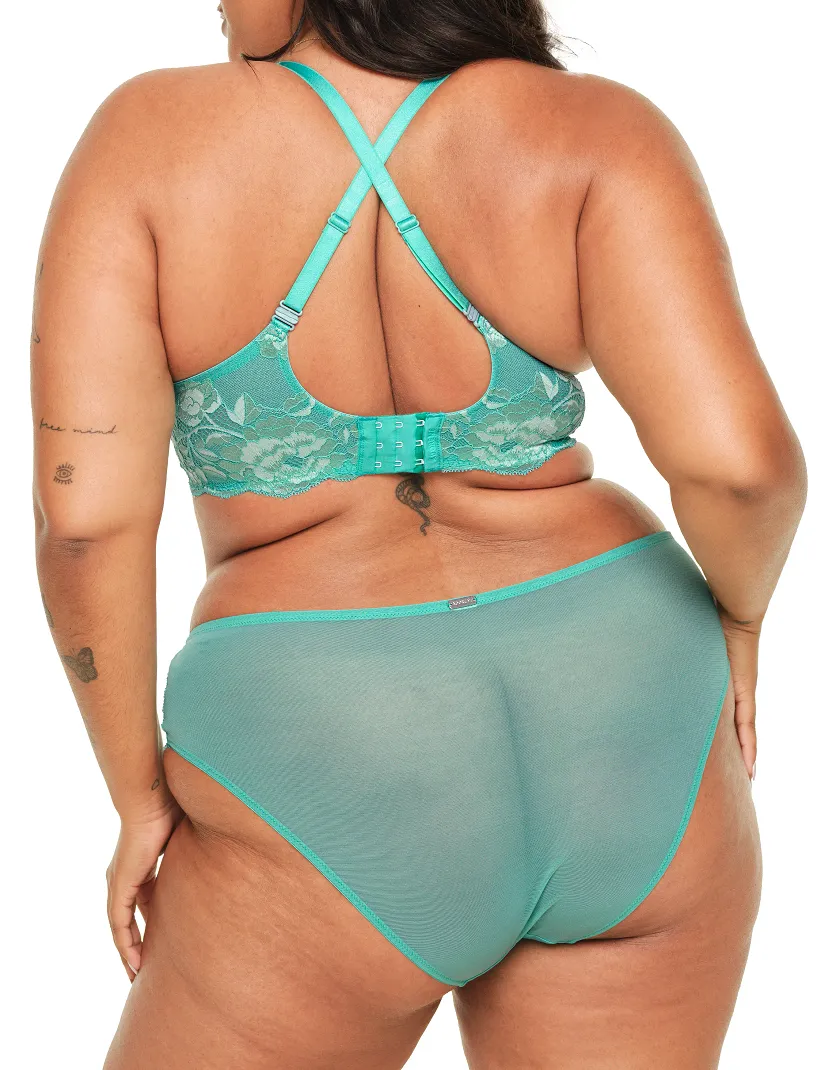 Missy Medium Green 2 Unlined bra bundle Model 7