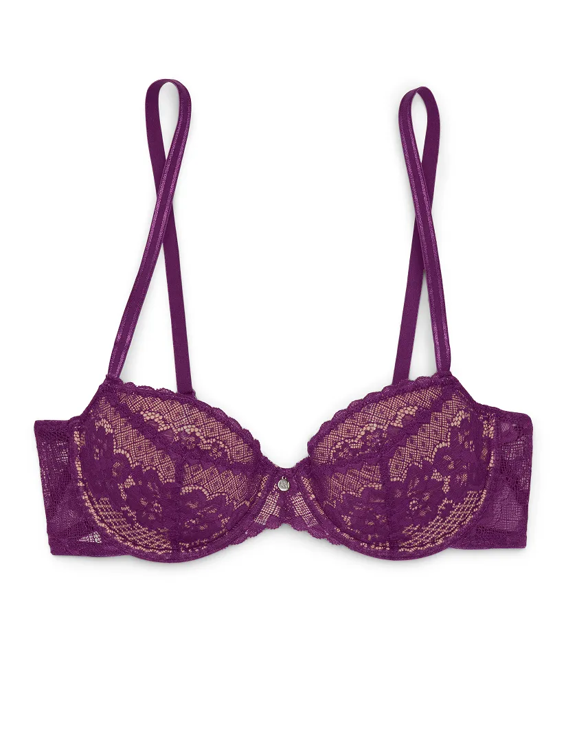 Faira Dark Purple 4 Lightly Lined bra bundle Still 3