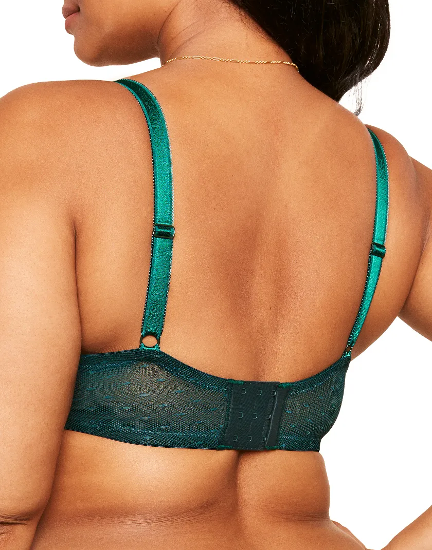 Ellanora Dark Green 2 Unlined bra bundle Model 4