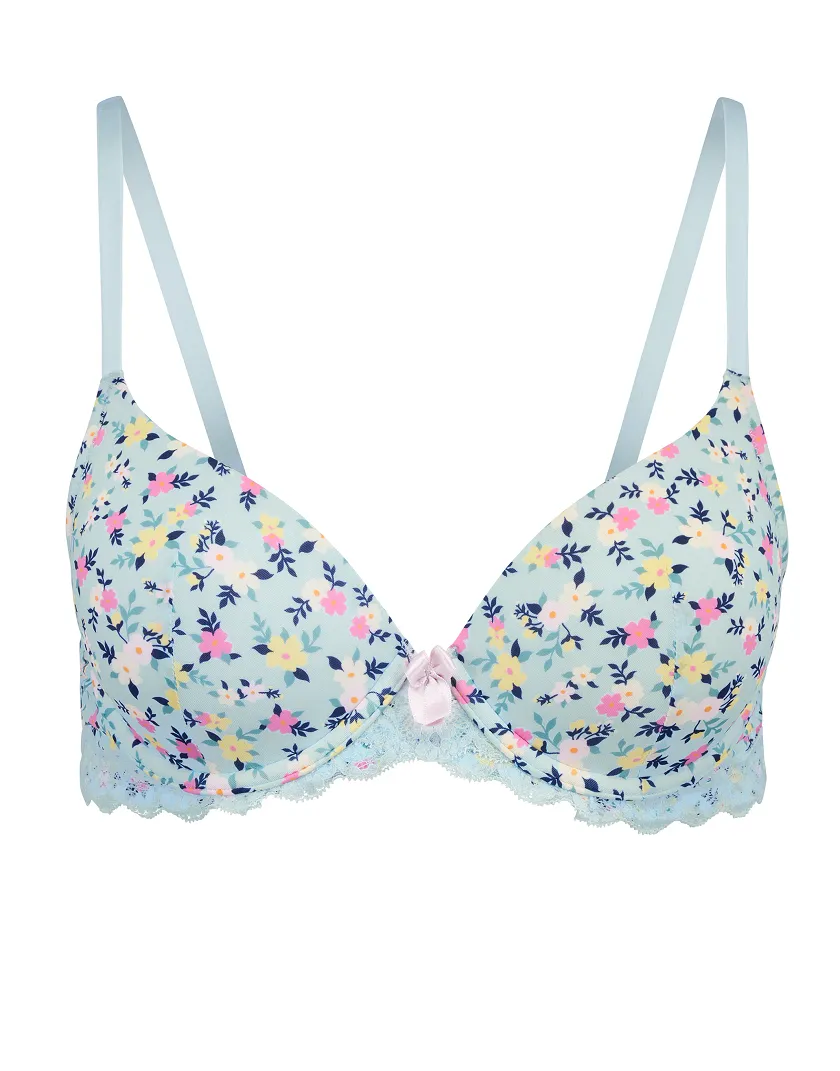 Kati Ditsy Blue 2 Contour bra bundle Still 3