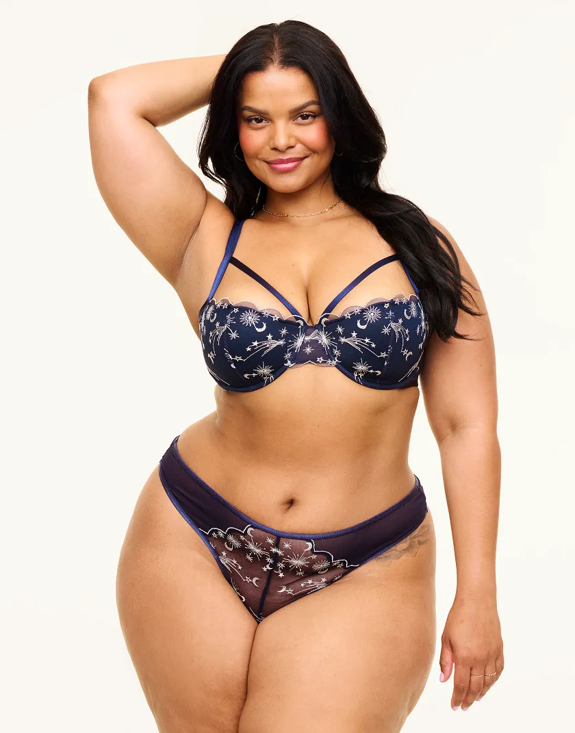 Estelle Dark Blue 2 Contour bra bundle Model 5