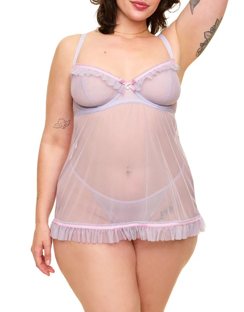 Tayla Medium Purple 2 Unlined lingerie bundle Model 1