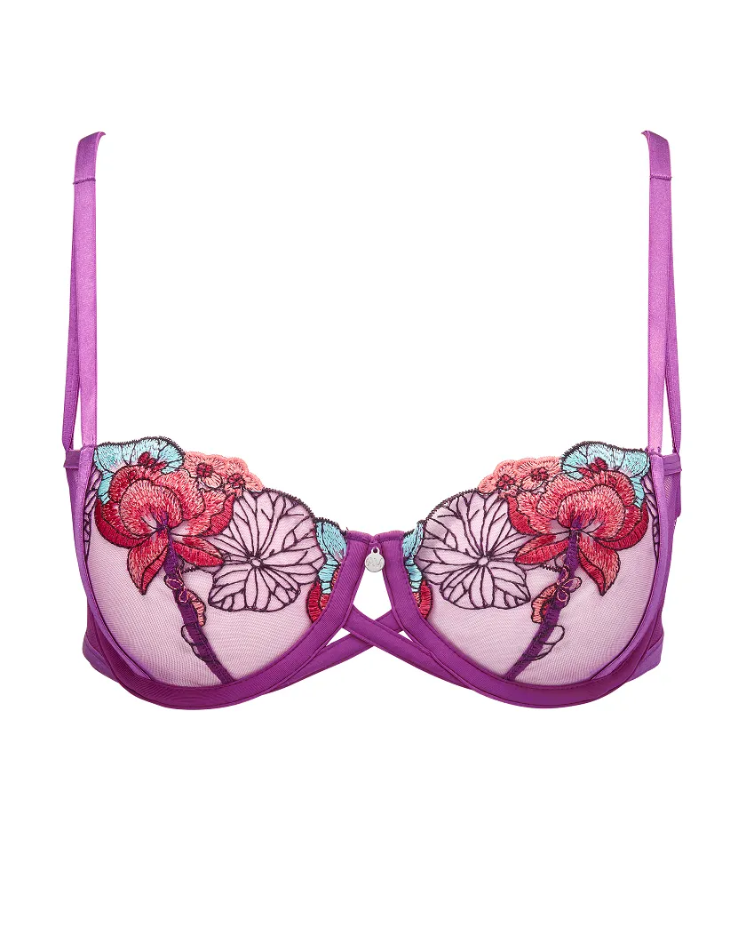 Jayda Floral Purple 2 Unlined bra bundle Still 3