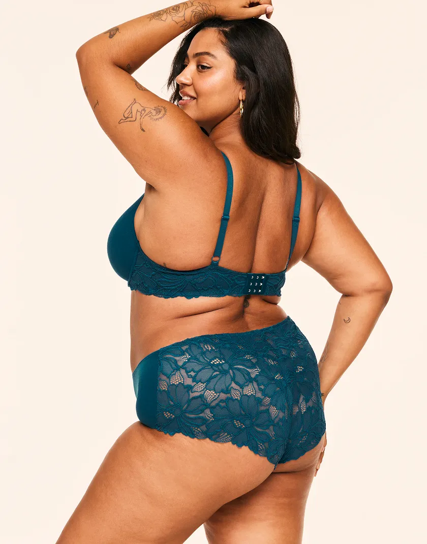 Teagan Dark Green 2 Contour bra bundle Model 9